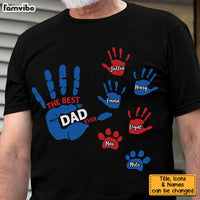 Personalized Gift For Father For Dad Hand Print Shirt - Hoodie - Sweatshirt 25626 thumb 1