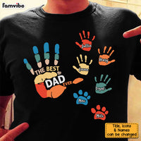 Personalized Gift For Father For Dad Hand Print Shirt - Hoodie - Sweatshirt 25626 thumb 1