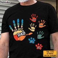 Personalized Gift For Father For Dad Hand Print Shirt - Hoodie - Sweatshirt 25626 thumb 1