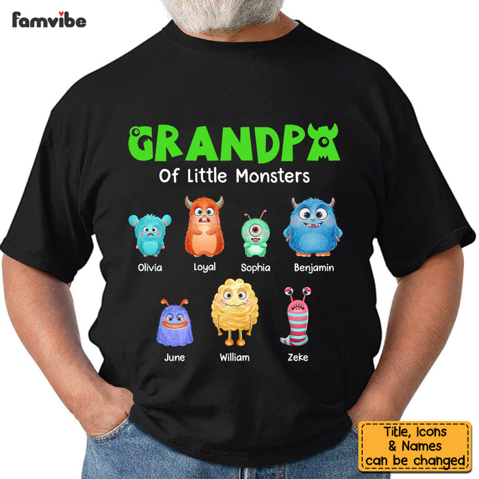 Personalized Grandpa Of Little Monsters Shirt - Hoodie - Sweatshirt 25628 1