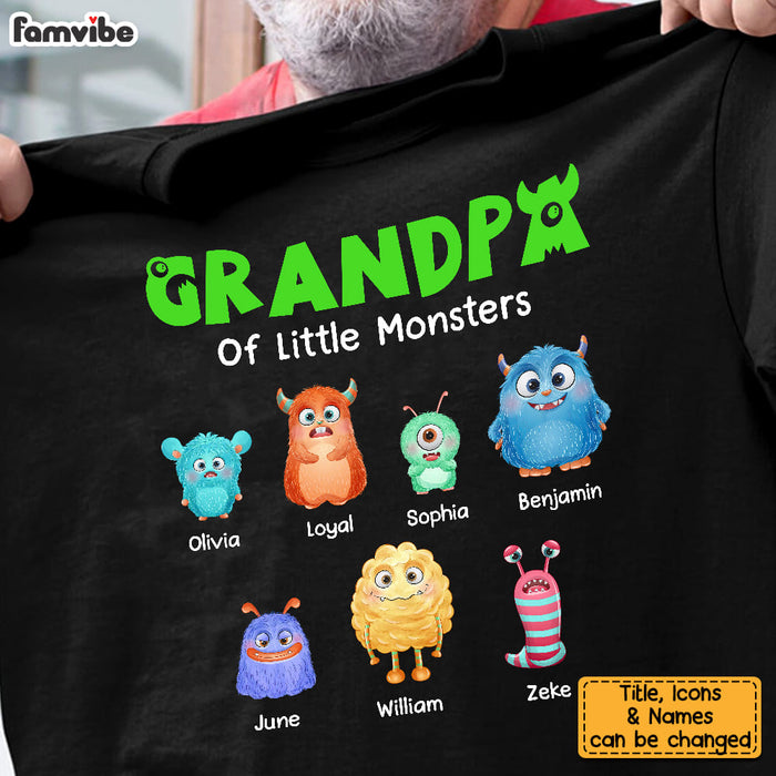 Personalized Grandpa Of Little Monsters Shirt - Hoodie - Sweatshirt 25628 1