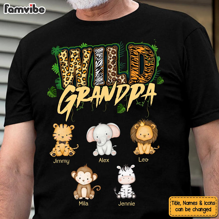 Personalized Wild Dad Grandpa Shirt - Hoodie - Sweatshirt 25629 1