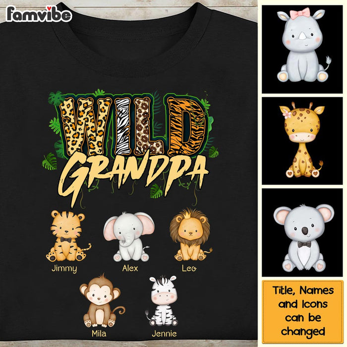 Personalized Wild Dad Grandpa Shirt - Hoodie - Sweatshirt 25629 1