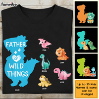Personalized Father Of Wild Things Dinosaur Shirt - Hoodie - Sweatshirt 25630 thumb 1