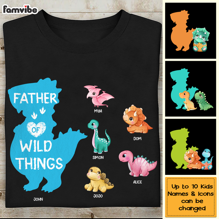 Personalized Father Of Wild Things Dinosaur Shirt - Hoodie - Sweatshirt 25630 1