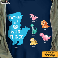 Personalized Father Of Wild Things Dinosaur Shirt - Hoodie - Sweatshirt 25630 thumb 1