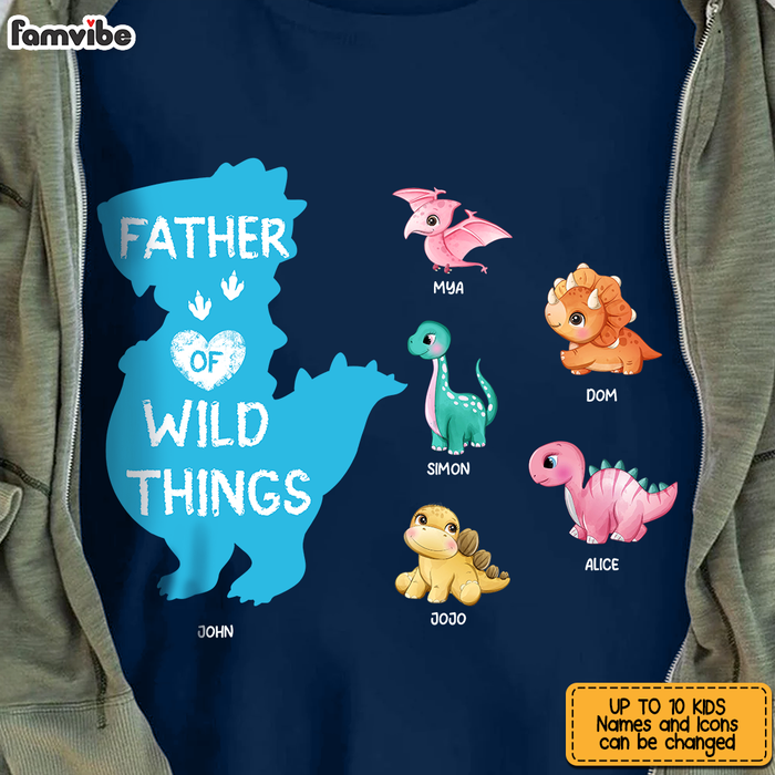 Personalized Father Of Wild Things Dinosaur Shirt - Hoodie - Sweatshirt 25630 1