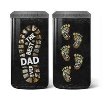 Personalized Gift For Father For Dad Foot Print 4 in 1 Can Cooler 25632 thumb 1