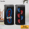 Personalized Gift For Father For Dad Foot Print 4 in 1 Can Cooler 25632 1