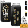 Personalized Gift For Father For Dad Foot Print 4 in 1 Can Cooler 25632 1