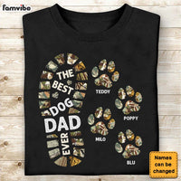 Personalized Dog Dad Foot Print Shirt - Hoodie - Sweatshirt 25635 thumb 1