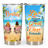 Personalized Great Adventures And Close Friends Steel Tumbler 25636 thumb 1