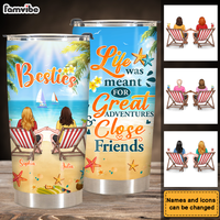Personalized Great Adventures And Close Friends Steel Tumbler 25636 thumb 1