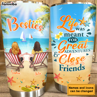 Personalized Great Adventures And Close Friends Steel Tumbler 25636 thumb 1