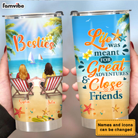 Personalized Great Adventures And Close Friends Steel Tumbler 25636 thumb 1