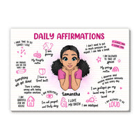 Personalized Gift For Daughter Daily Affirmations Canvas 25643 thumb 1
