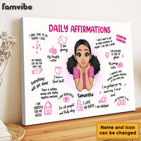 Personalized Gift For Daughter Daily Affirmations Canvas 25643 thumb 1
