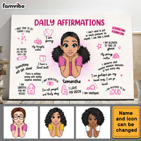Personalized Gift For Daughter Daily Affirmations Canvas 25643 thumb 1