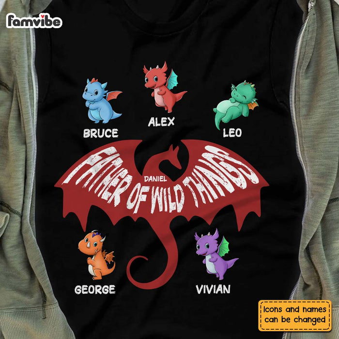 Personalized Father Of Wild Things Colorful Dragon Shirt - Hoodie - Sweatshirt 25644 1