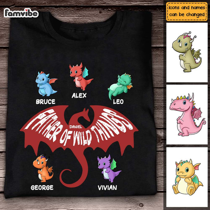 Personalized Father Of Wild Things Colorful Dragon Shirt - Hoodie - Sweatshirt 25644 1