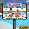 Personalized Poolside Paradise Metal Sign 25650 1