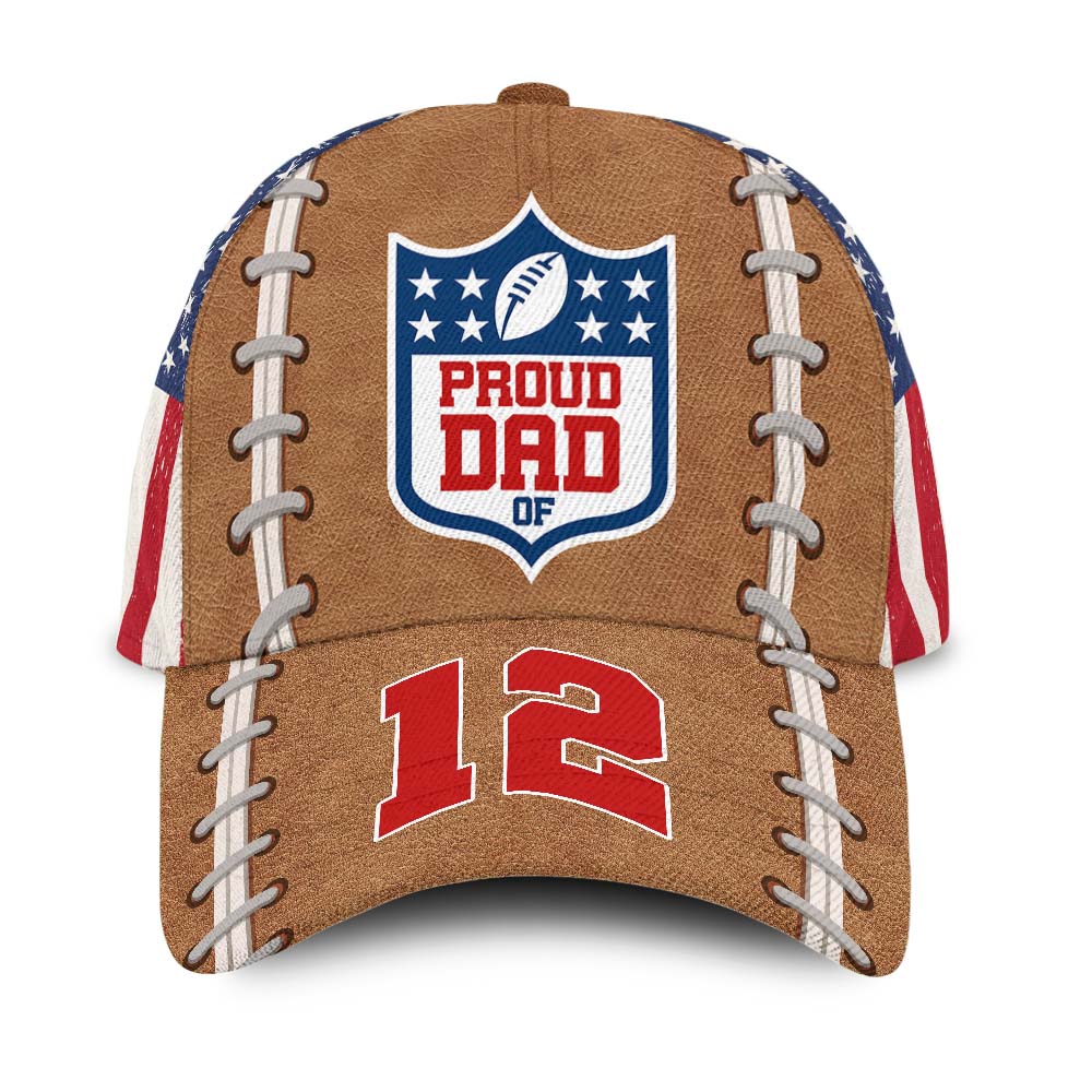Personalized Gift For Football Dad Cap 25653 Primary Mockup