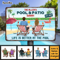 Personalized Pool And Patio Metal Sign 25657 thumb 1