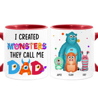 Personalized Dad Created Monsters Funny Mug 25658 thumb 1