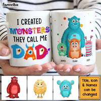 Personalized Dad Created Monsters Funny Mug 25658 thumb 1