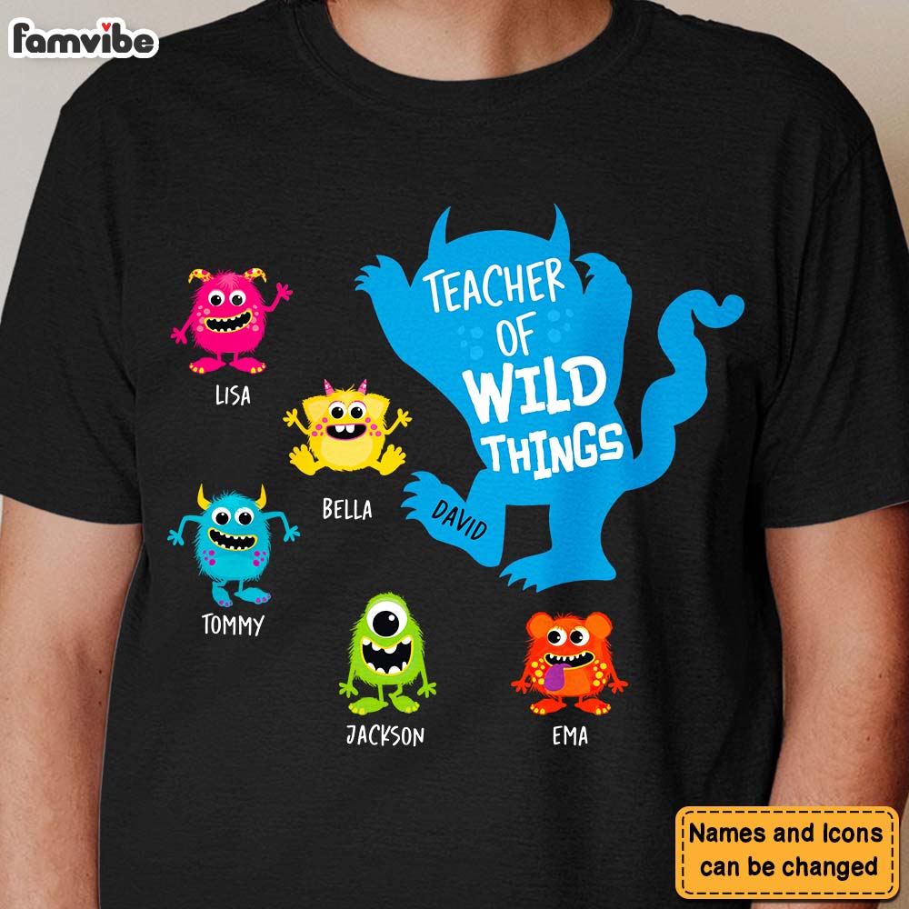 Personalized Teacher Of Wild Things Shirt Hoodie Sweatshirt 25659 Primary Mockup
