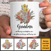 Personalized Grandma Flower Mug 25661 thumb 1