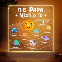 Personalized Grandpa Solar System Plaque LED Lamp Night Light 25663 thumb 1
