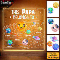 Personalized Grandpa Solar System Plaque LED Lamp Night Light 25663 thumb 1