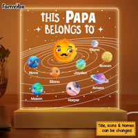 Personalized Grandpa Solar System Plaque LED Lamp Night Light 25663 thumb 1
