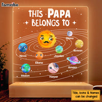 Personalized Grandpa Solar System Plaque LED Lamp Night Light 25663 thumb 1