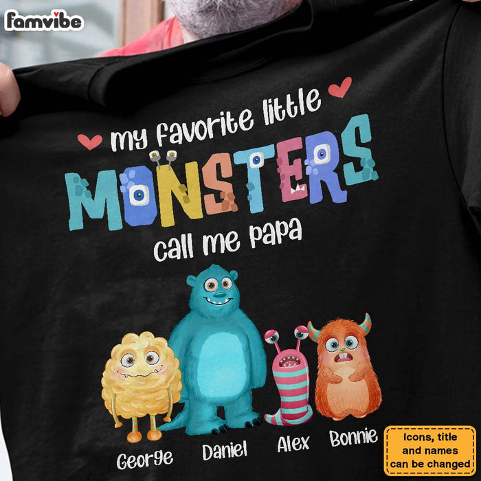 Personalized Papa Monster Shirt - Hoodie - Sweatshirt 25444 25664 1
