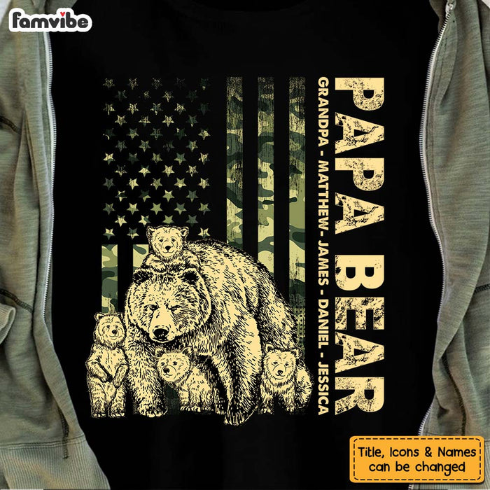 Personalized Papa Bear Shirt - Hoodie - Sweatshirt 25666 1