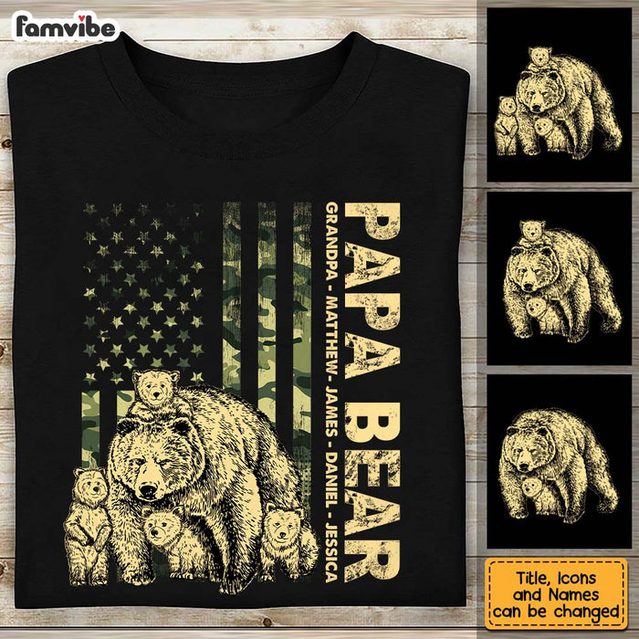 Personalized Papa Bear Shirt - Hoodie - Sweatshirt 25666 1