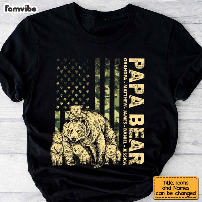 Personalized Papa Bear Shirt - Hoodie - Sweatshirt 25666 1