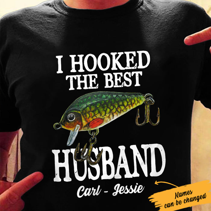 Personalized Fishing Husband & Wife T Shirt JL64 95O36 1