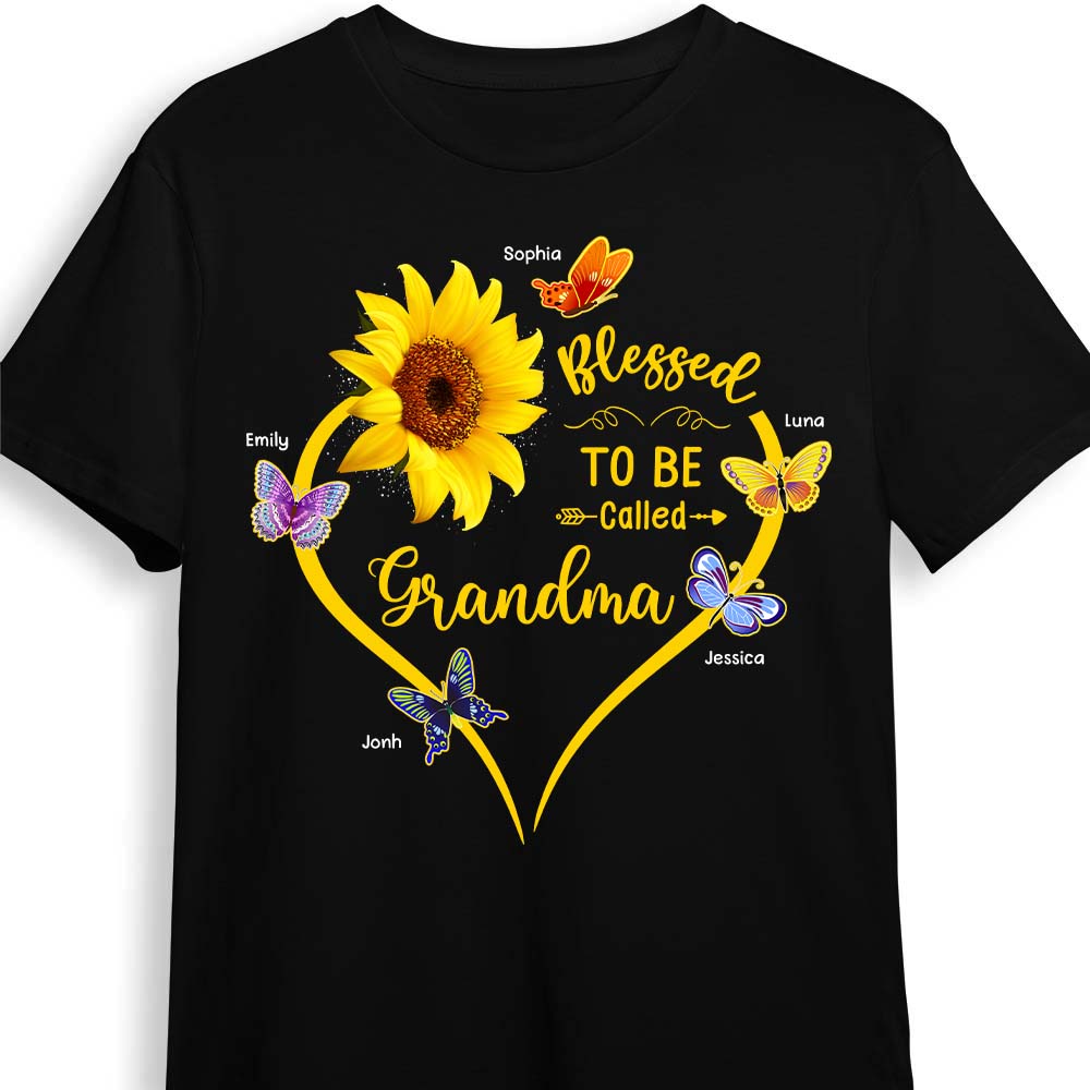 Personalized Blessed To Be Called Grandma Shirt Hoodie Sweatshirt 25670 Primary Mockup