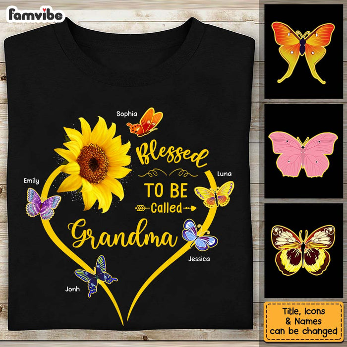 Personalized Blessed To Be Called Grandma Shirt - Hoodie - Sweatshirt 25670 1
