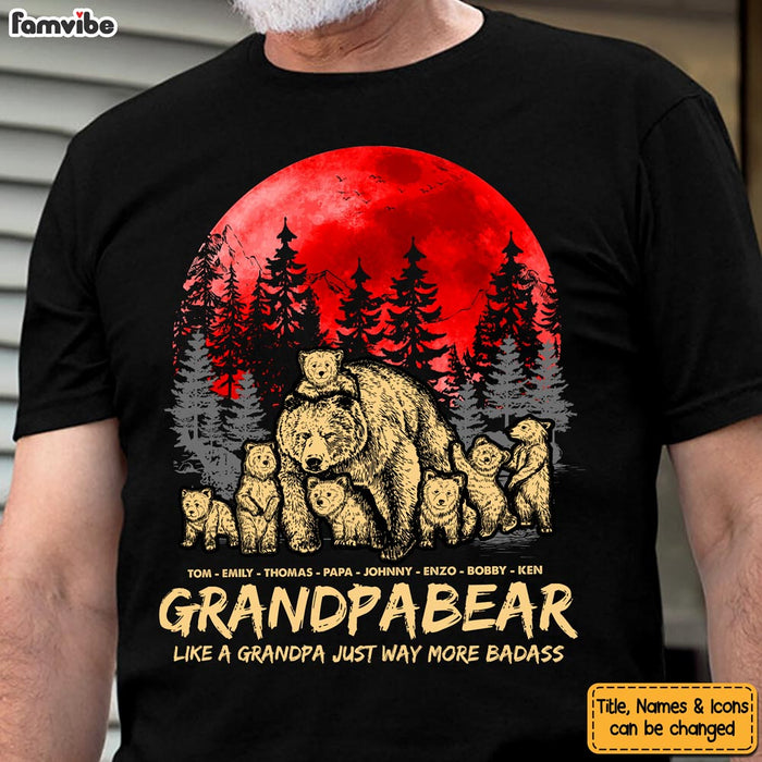 Personalized Gift For Papa Bear Dad Shirt - Hoodie - Sweatshirt 25672 1