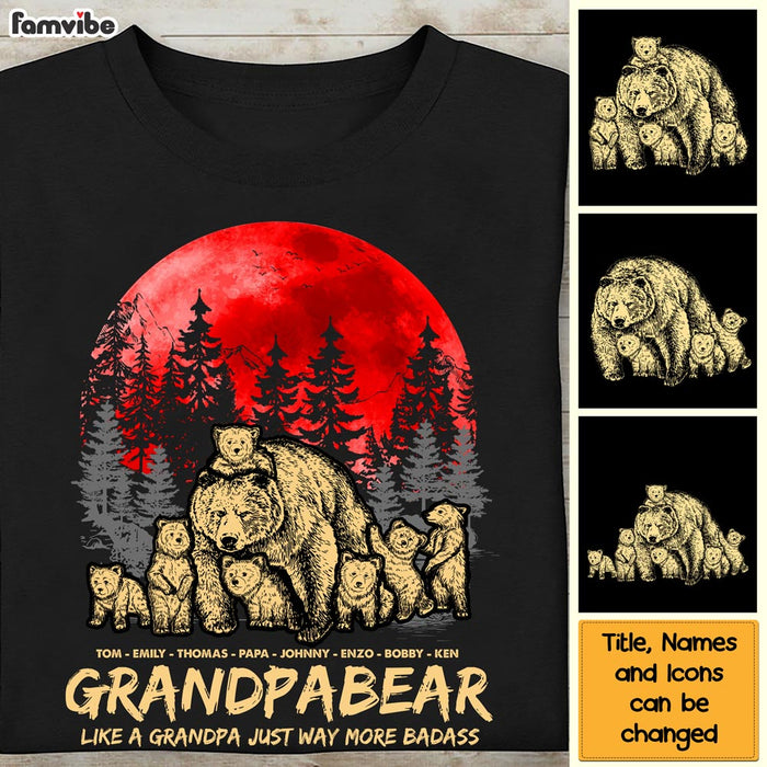 Personalized Gift For Papa Bear Dad Shirt - Hoodie - Sweatshirt 25672 1