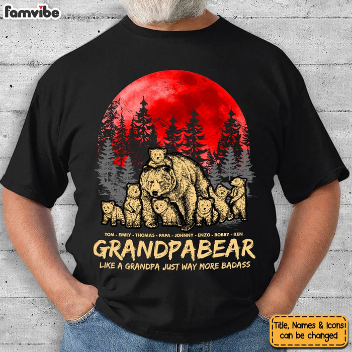 Personalized Gift For Papa Bear Dad Shirt - Hoodie - Sweatshirt 25672 1