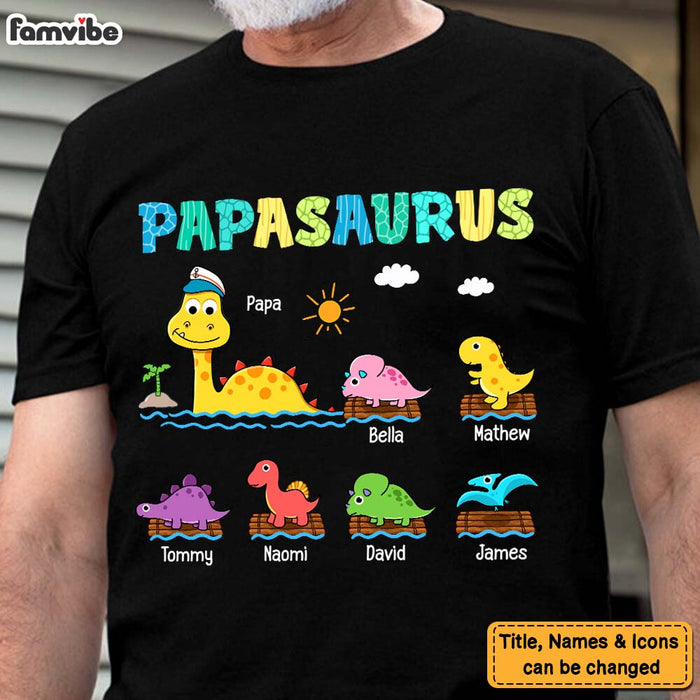 Personalized Papasaurus Sea Shirt - Hoodie - Sweatshirt 25673 1