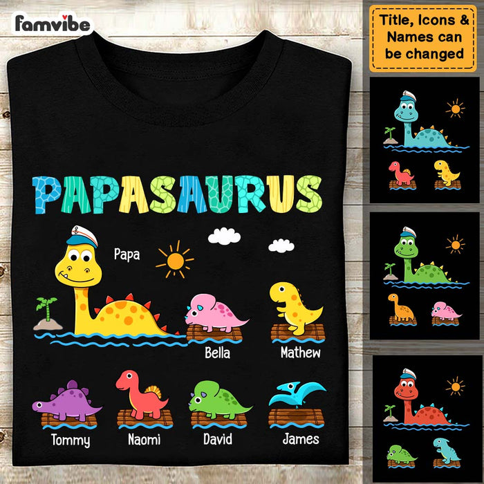 Personalized Papasaurus Sea Shirt - Hoodie - Sweatshirt 25673 1