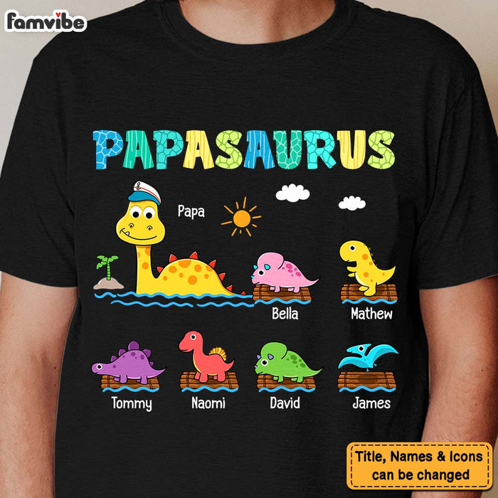 Personalized Papasaurus Sea Shirt - Hoodie - Sweatshirt 25673 1