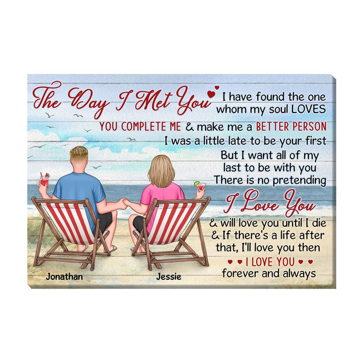 Personalized The Day I Met You Canvas 25680 1
