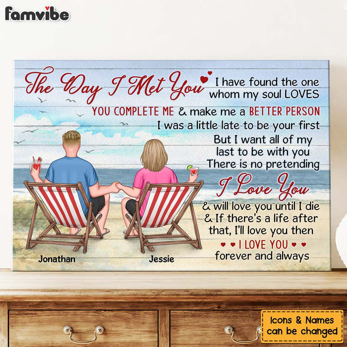Personalized The Day I Met You Canvas 25680 1